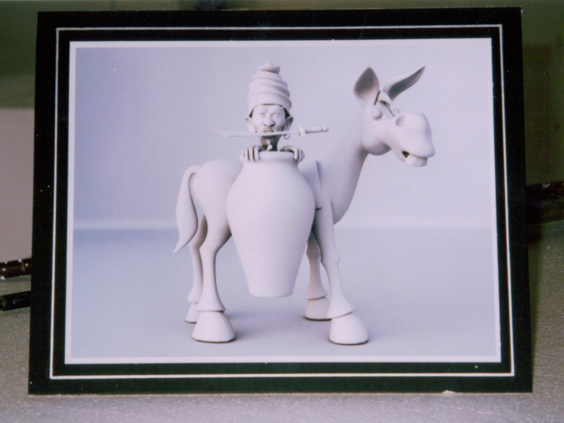 Photo - Original 3D concept design for donkey and thief (by Graham Ogden) - Ali Baba 2005 - Blackpool Illuminations Gallery - &copy; Sarah Myerscough