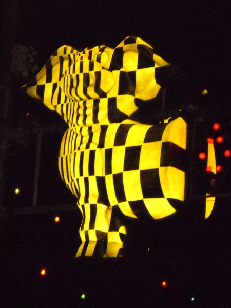 Photo - Chequered pig makeover - Concertina Critters 2009 - Blackpool Illuminations Gallery - &copy; Sarah Myerscough