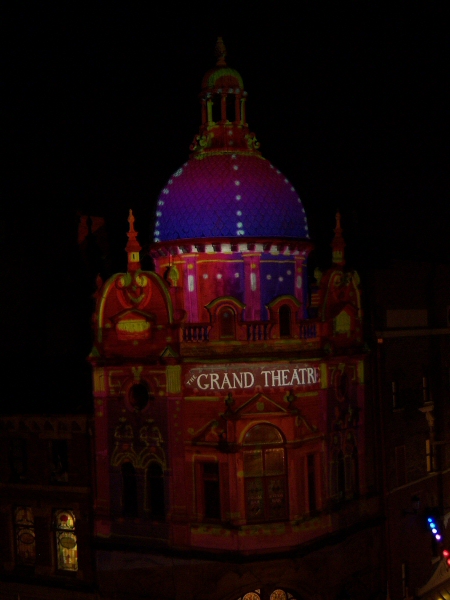 Photo - Classic design in purple - Grand Theatre Slides 2008 - Blackpool Illuminations Gallery - &copy; Sarah Myerscough