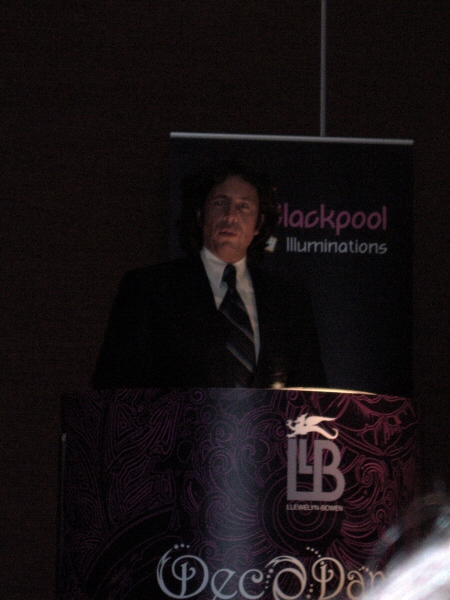 Photo - Laurence Llewelyn-Bowen at the Decodance press launch at the De Vere - Erection and Switch-On - Making of a Blackpool Illumination - &copy; Sarah Myerscough