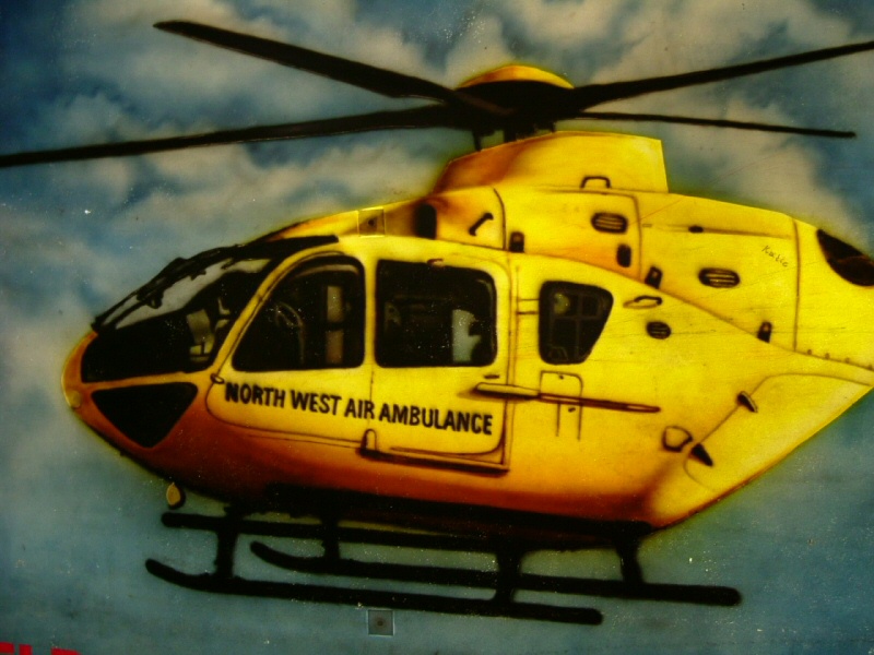 Photo - Detail of the Air Ambulance sponsorship board