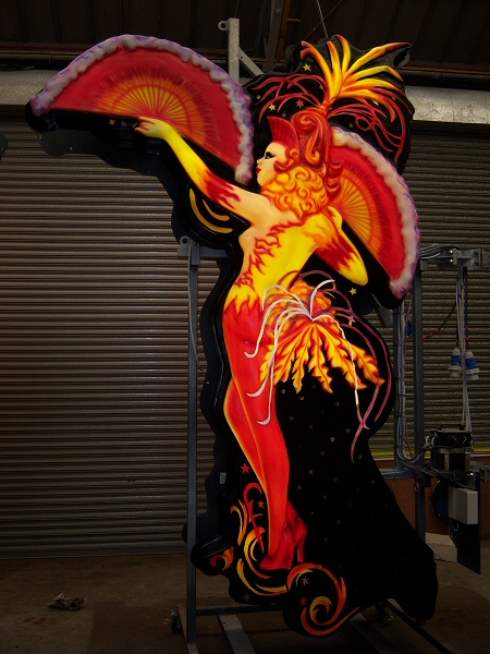 Photo - Vulcine in the Blackpool Illuminations Depot - Decodance 2007 - Blackpool Illuminations Gallery - © Sarah Myerscough