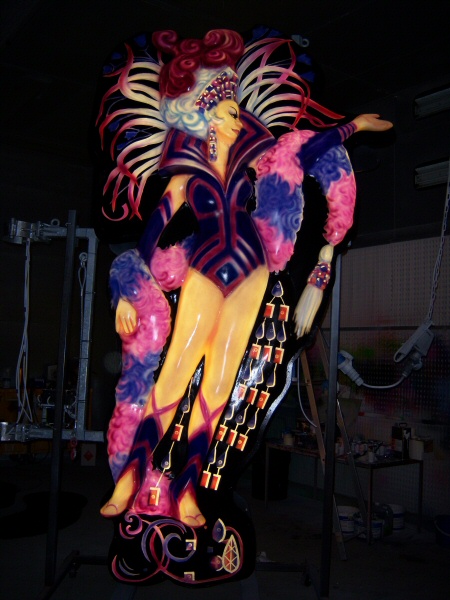 Photo - Persephone in the sheds at the Blackpool Illuminations Depot - Decodance 2007 - Blackpool Illuminations Gallery - © Sarah Myerscough