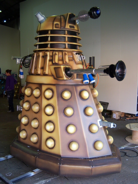 Photo - Dalek Road Feature (7 of 7) - Completed with electrics fitted - Dr Who 2008 - Blackpool Illuminations Gallery - © Sarah Myerscough