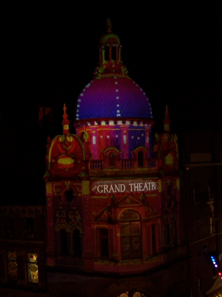 Photo - Classic design in purple - Grand Theatre Slides 2008 - Blackpool Illuminations Gallery - © Sarah Myerscough