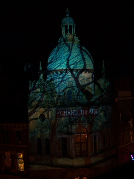 Photo - The winter trees slide - My personal favourite! - Grand Theatre Slides 2008 - Blackpool Illuminations Gallery - © Sarah Myerscough