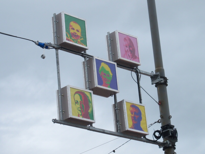 Photo - Local Heads road feature in 2008 featuring Ann Thompson (Top Right) - Local Heads 2008 - Blackpool Illuminations Gallery - © Sarah Myerscough