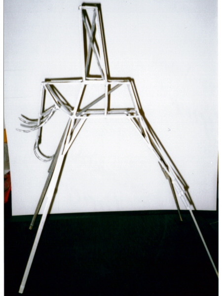 Photo - Mock-up of proposed steel framework - Dali Style Elephant - Blackpool Pleasure Beach Gallery - © Sarah Myerscough