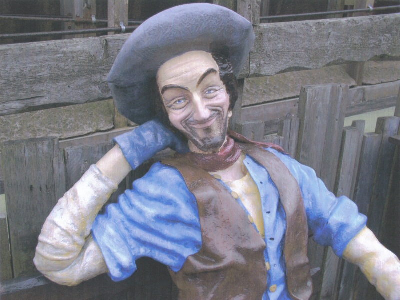 Photo - Detail of one of the prospectors - Various Repair and Repaint Jobs - Blackpool Pleasure Beach Gallery - © Sarah Myerscough