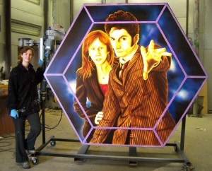 Photo - Me with Dr Who road feature