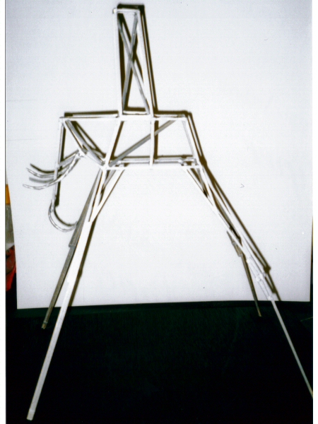 Photo - Mock-up of proposed steel framework - Dali Style Elephant - blackpool pleasure beach gallery - © Sarah Myerscough